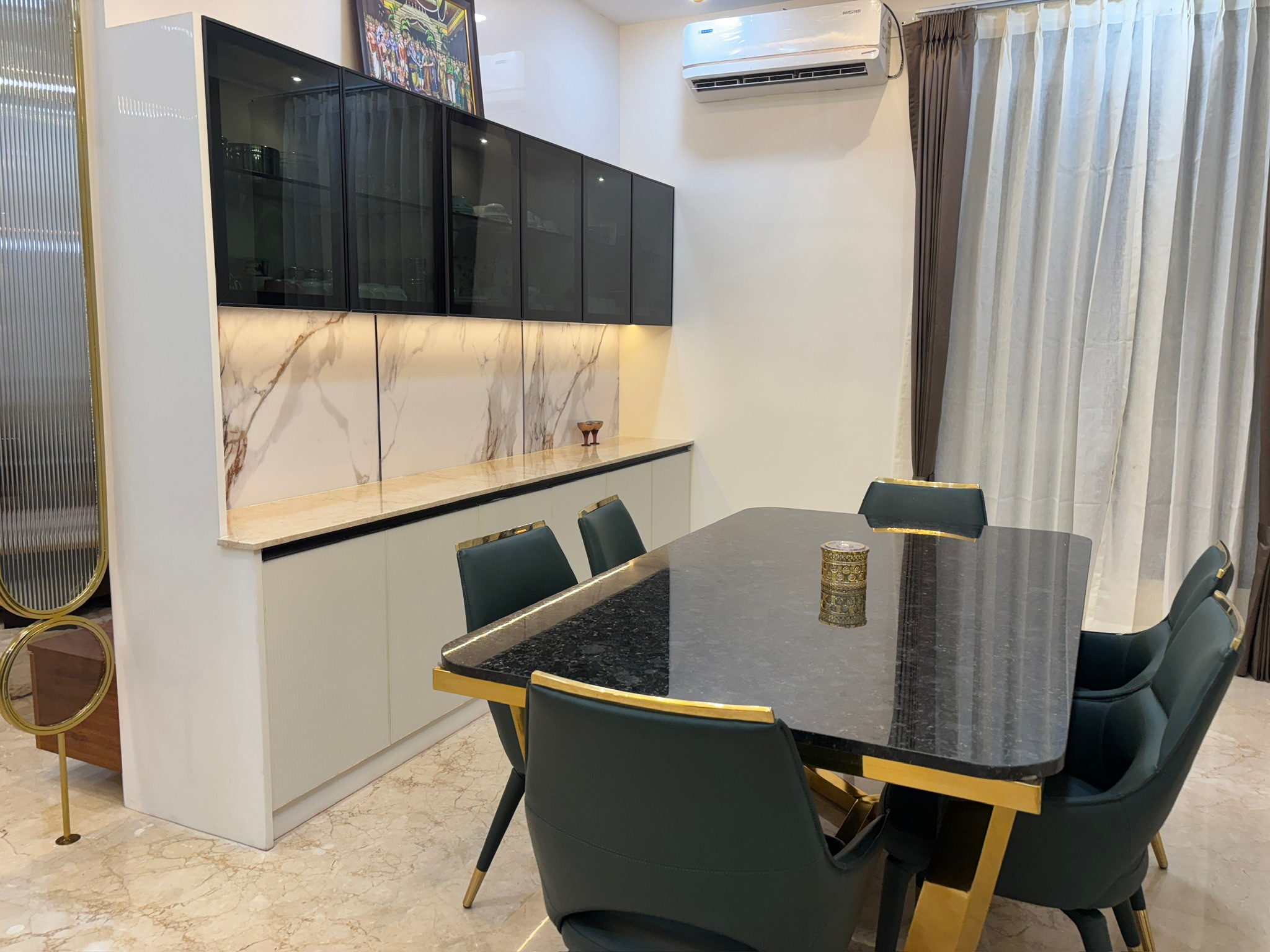 Dining area of lakshmi nilayam